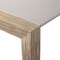 Armen Living Fineline and Doris Indoor Outdoor 5 Piece Dining Set in Light Eucalyptus Wood SETFLDILT5DOCH - alternate 4